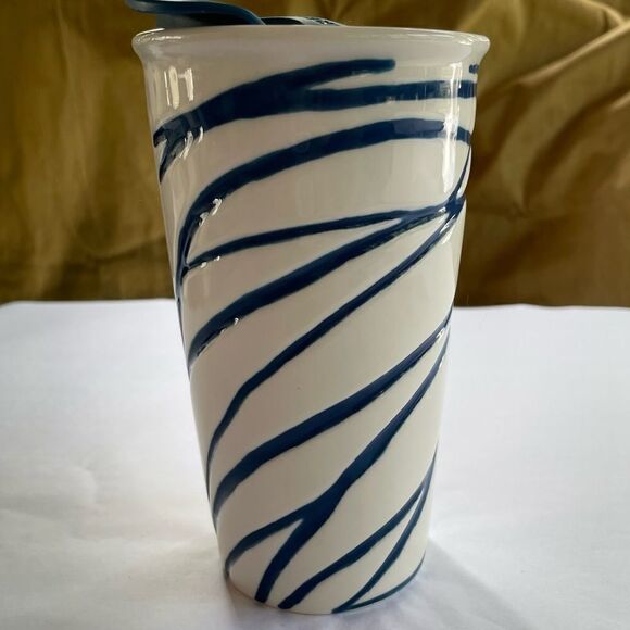 RARE Starbucks Mermaid Swarovski Ceramic Travel Mug - Picture 3 of 14